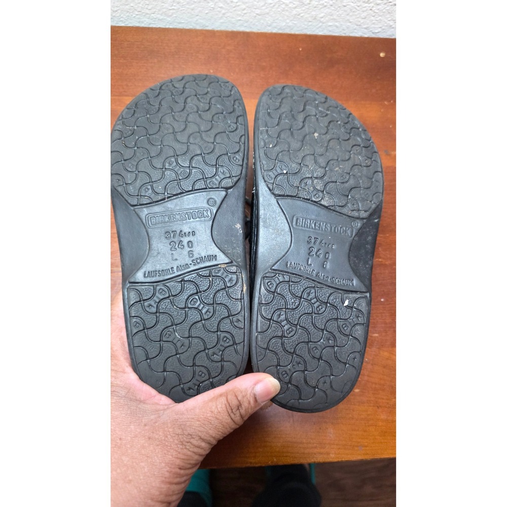 Birkenstock Footprints Leather Oxfords Womens 37 L6 Black Lace Up Shoes 1 - Picture 5 of 8